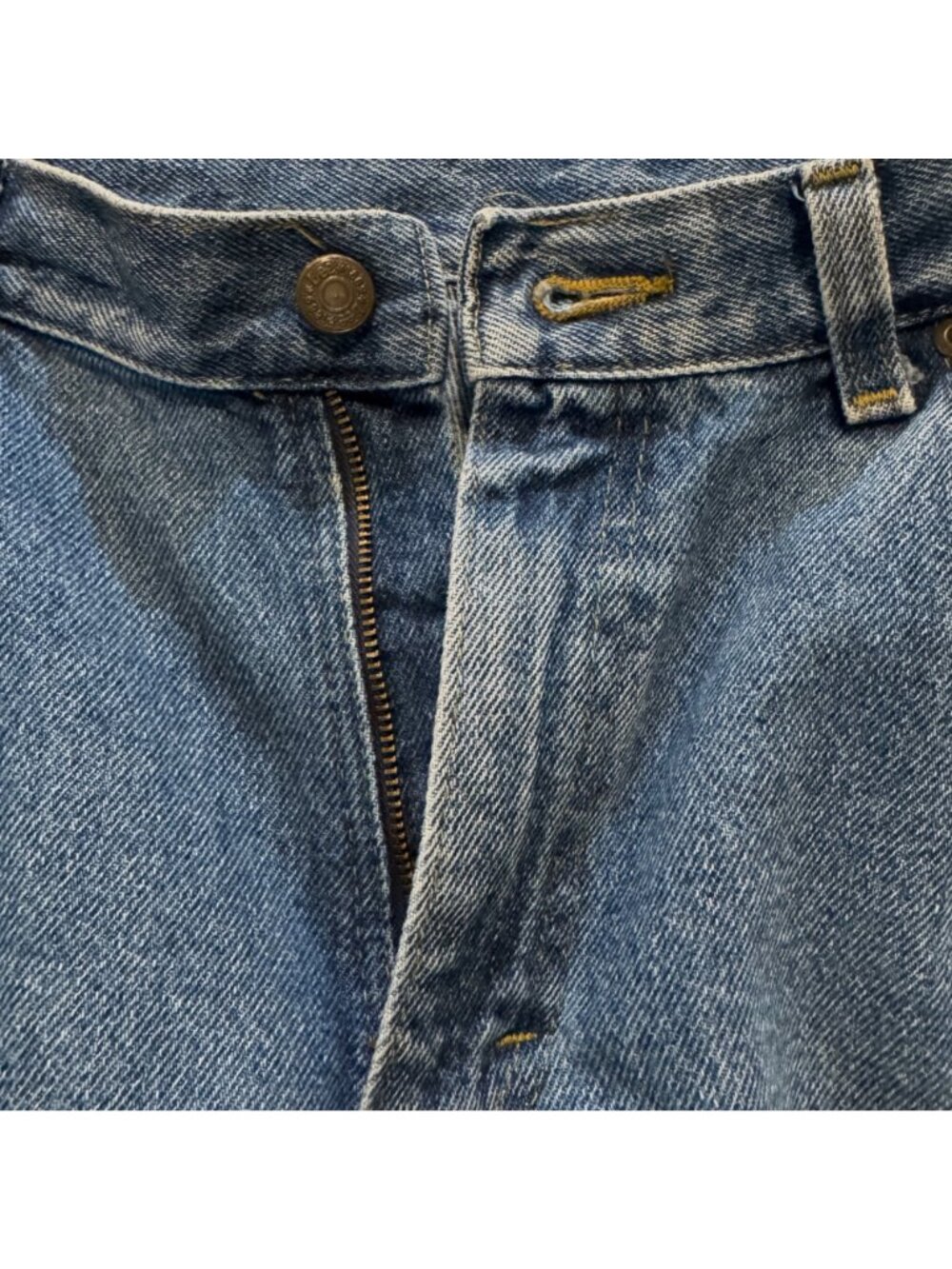 Vintage 1980s Lee Mom Jeans Size 12 High Waisted V -Shaped Yoke Tapered Leg - Picture 7 of 10
